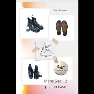 Dr. Martens black mens size 12 Smooth Chelsea Boots barely worn